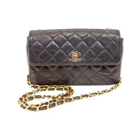 black chanel chain bag|chanel black quilted crossbody bag.